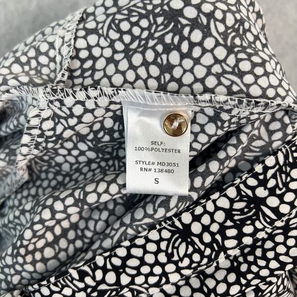 I. Madeline Black White Wide Leg Jumpsuit Size Small - Picture 9 of 9